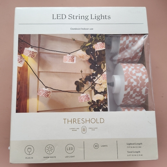 NEW Threshold LED String Lights 10 LIGHTS Outdoor/indoor - Picture 2 of 9